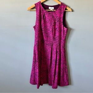 Jude Connally Pink and Purple Pattern Dress
